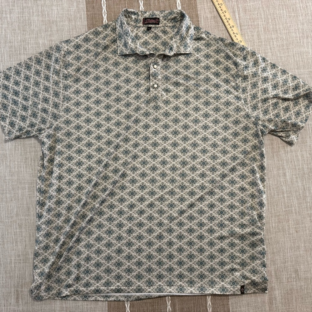 Rafter C Polo. Western Pearl Snap. 2xl